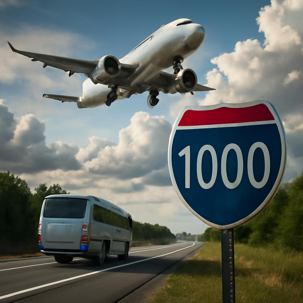 milhas para transporte interestadual