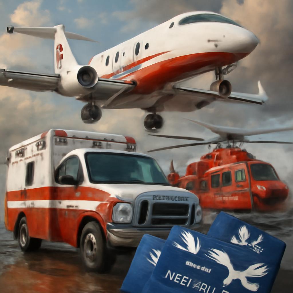 milhas para transportes de emergência