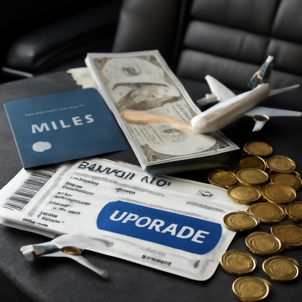 milhas para upgrades de assento