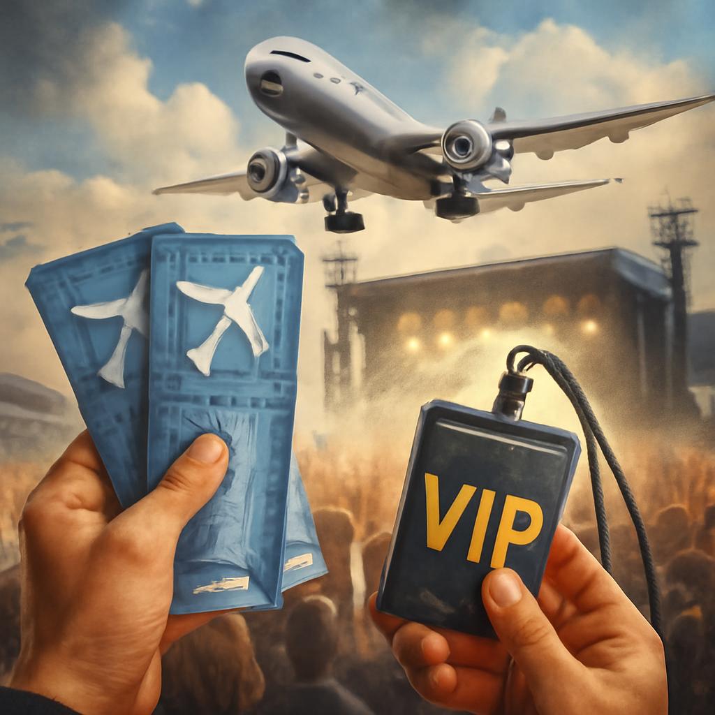 milhas para usar em shows vip