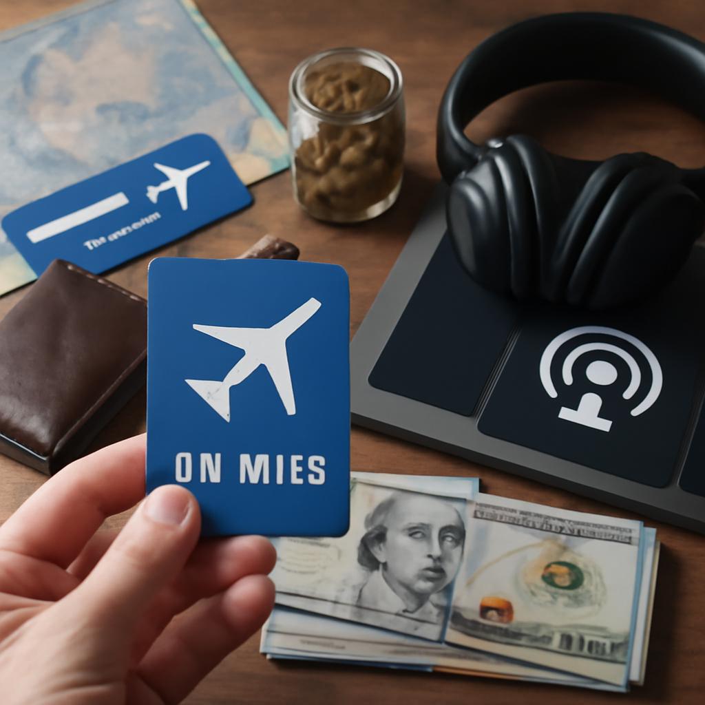 milhas para uso em assinaturas de podcasts