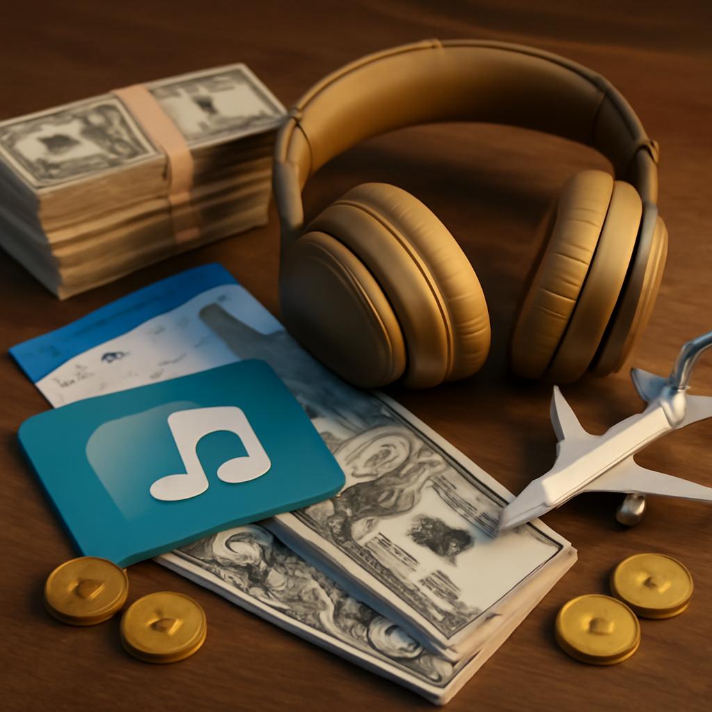milhas para uso em assinaturas musicais digitais
