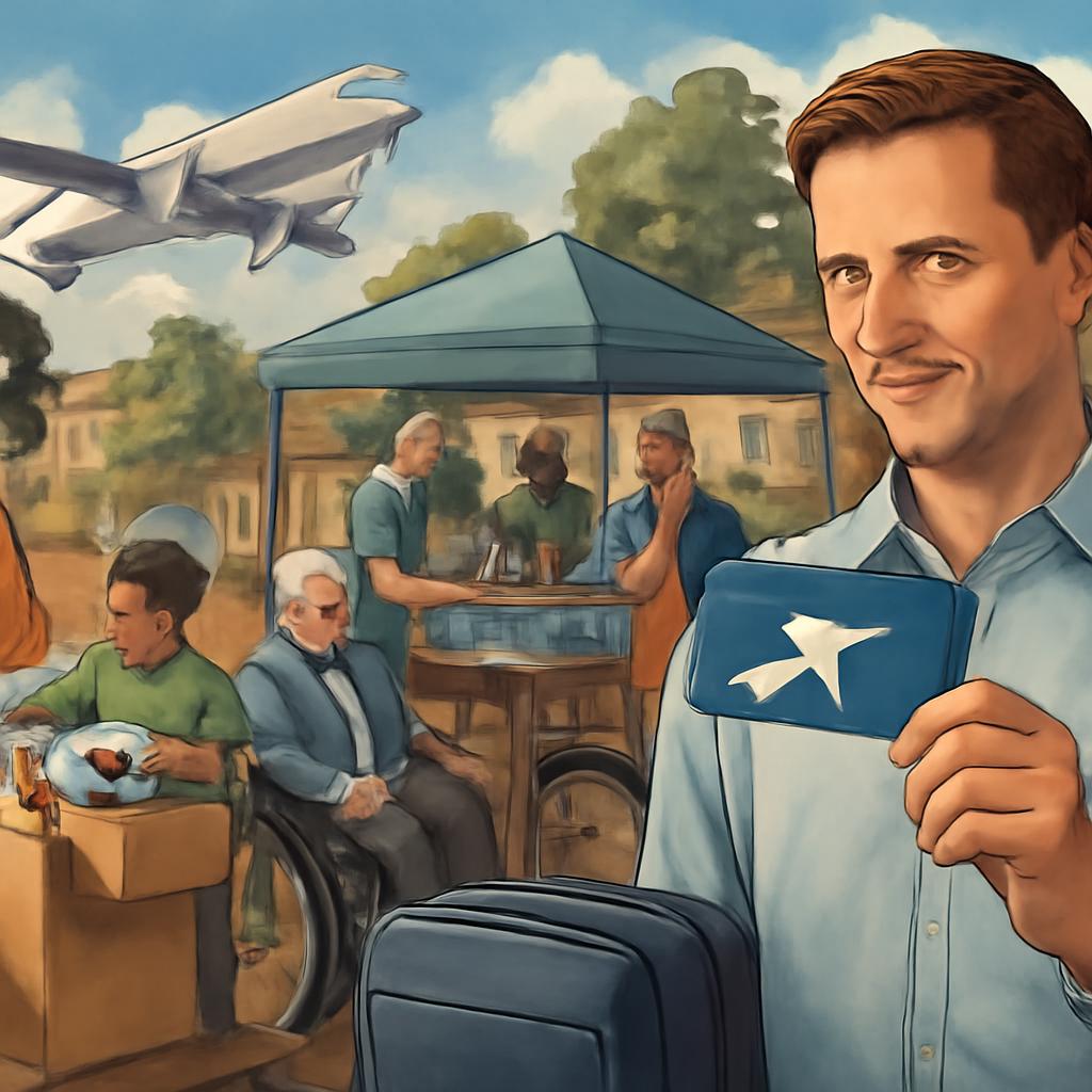 milhas para uso em atividades comunitárias