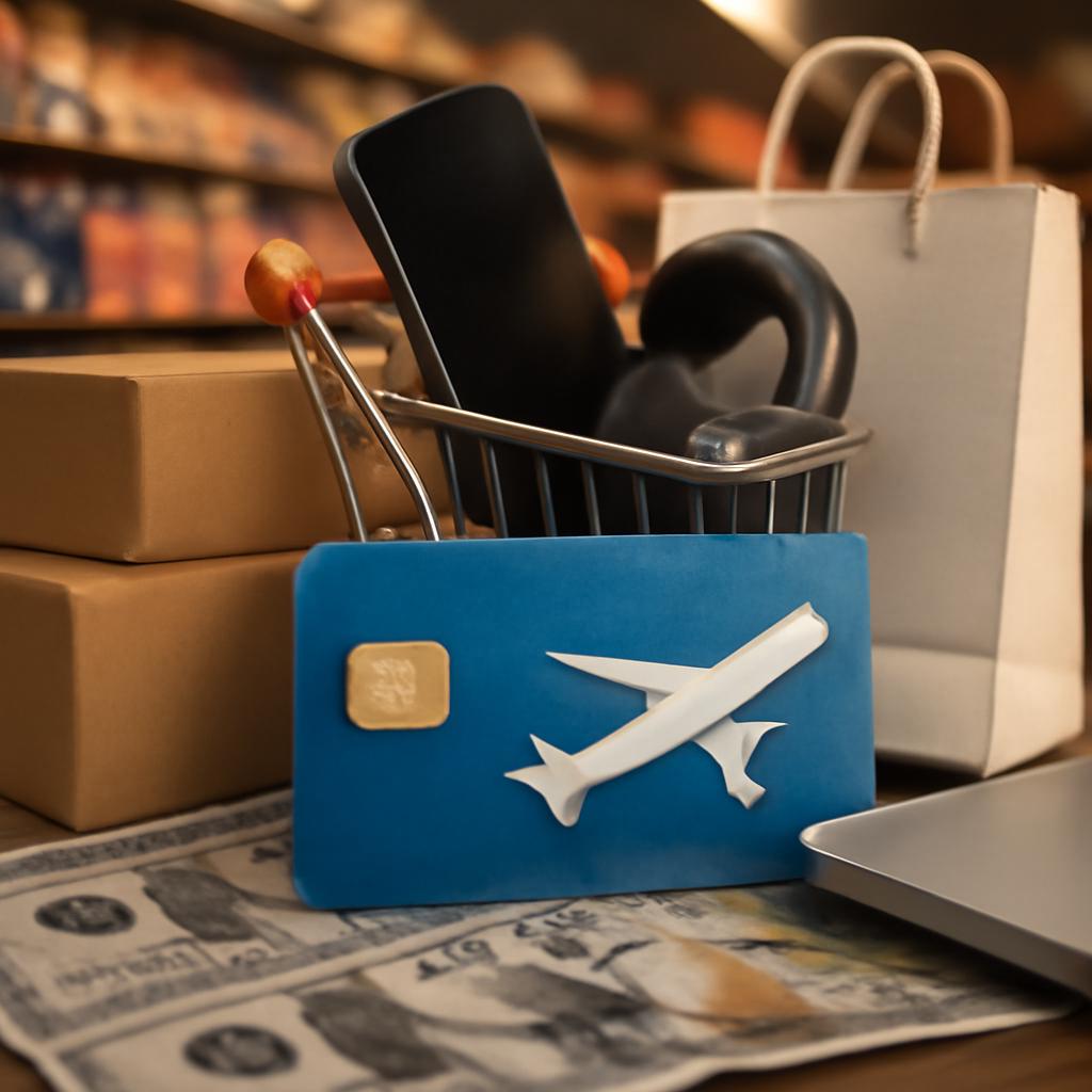 milhas para uso em compras de produtos de varejo