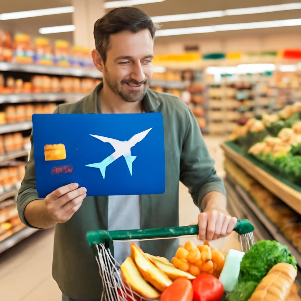 milhas para uso em compras no mercado