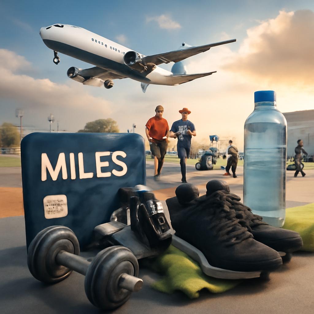 milhas para uso em eventos de fitness