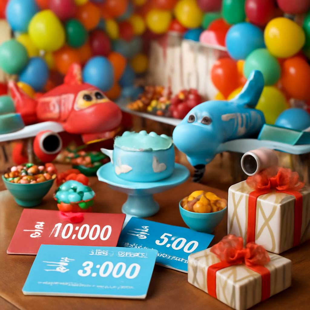 milhas para uso em festas infantis