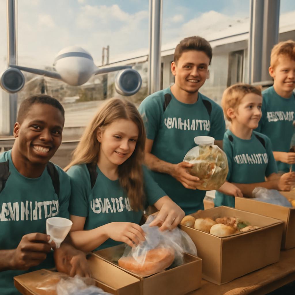 milhas para uso em grupos de voluntariado