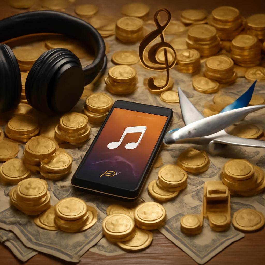 pontos para assinatura de música