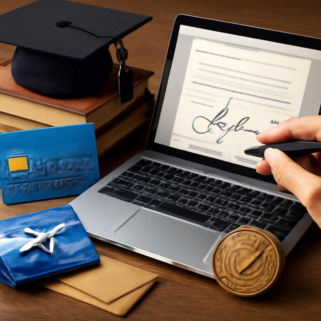 pontos para assinaturas digitais de cursos