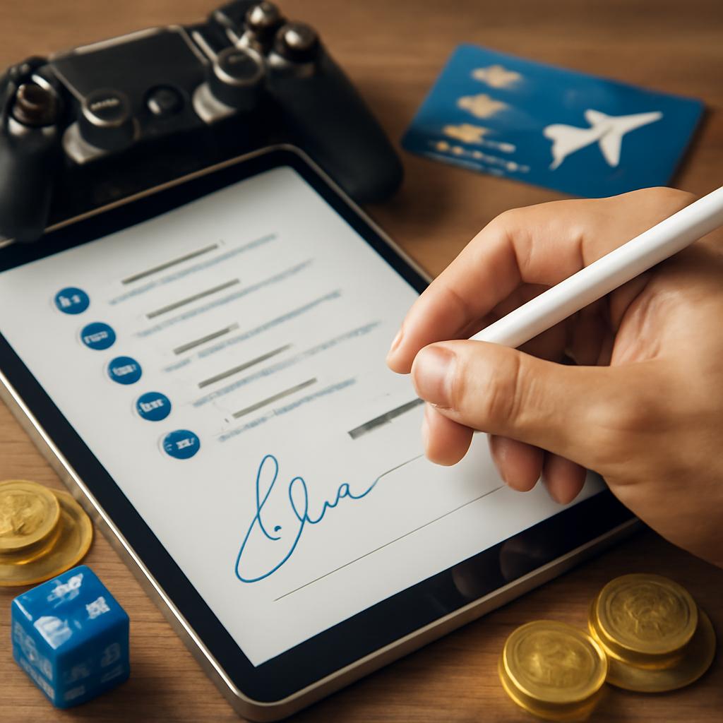 pontos para assinaturas digitais de jogos