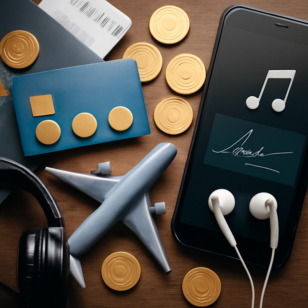 pontos para assinaturas digitais de música