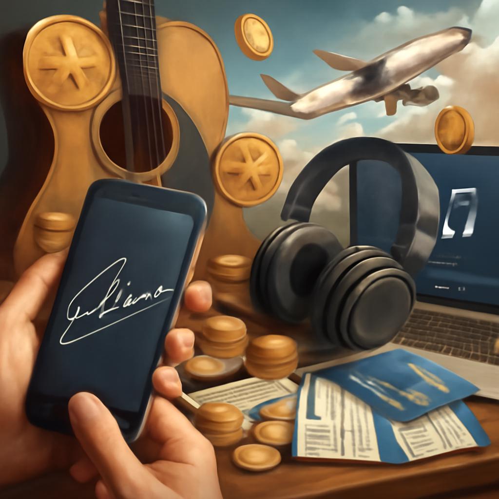 pontos para assinaturas digitais musicais