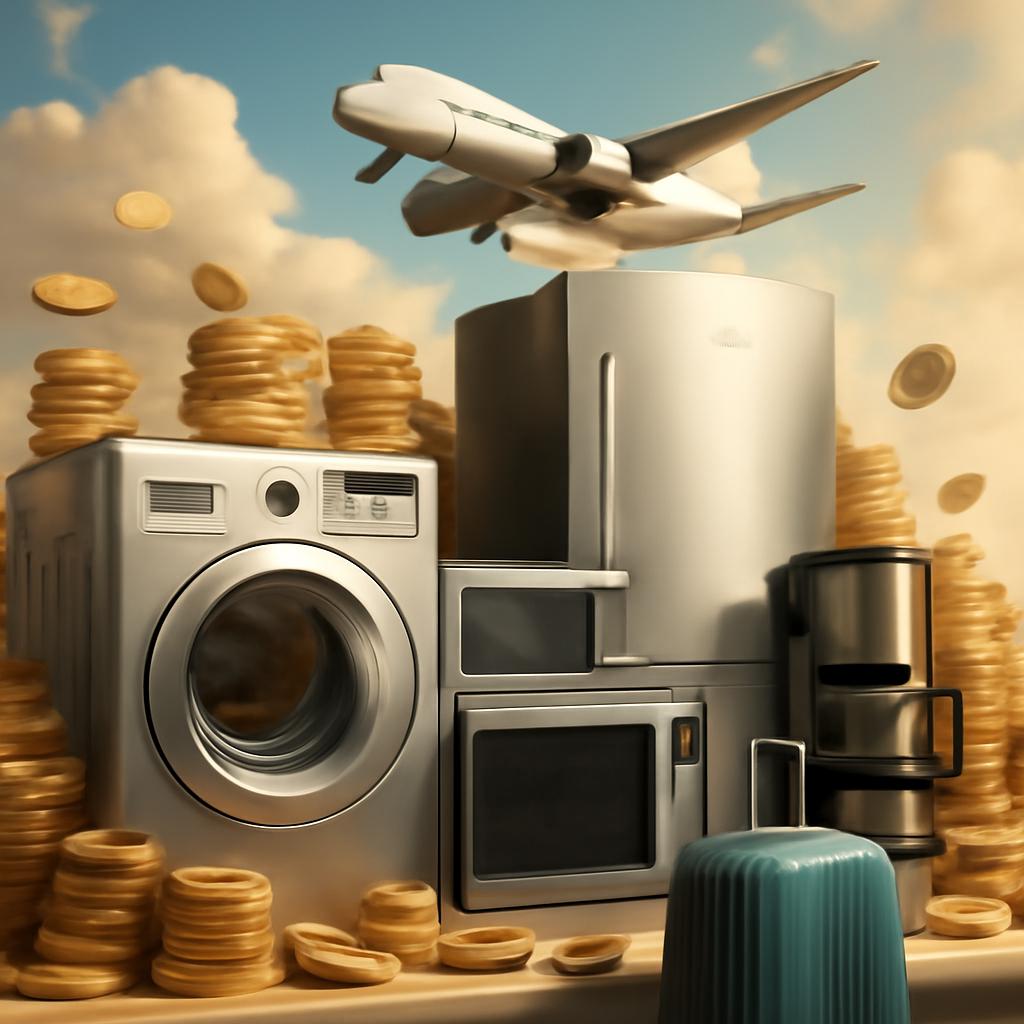 pontos para compras de eletrodomésticos