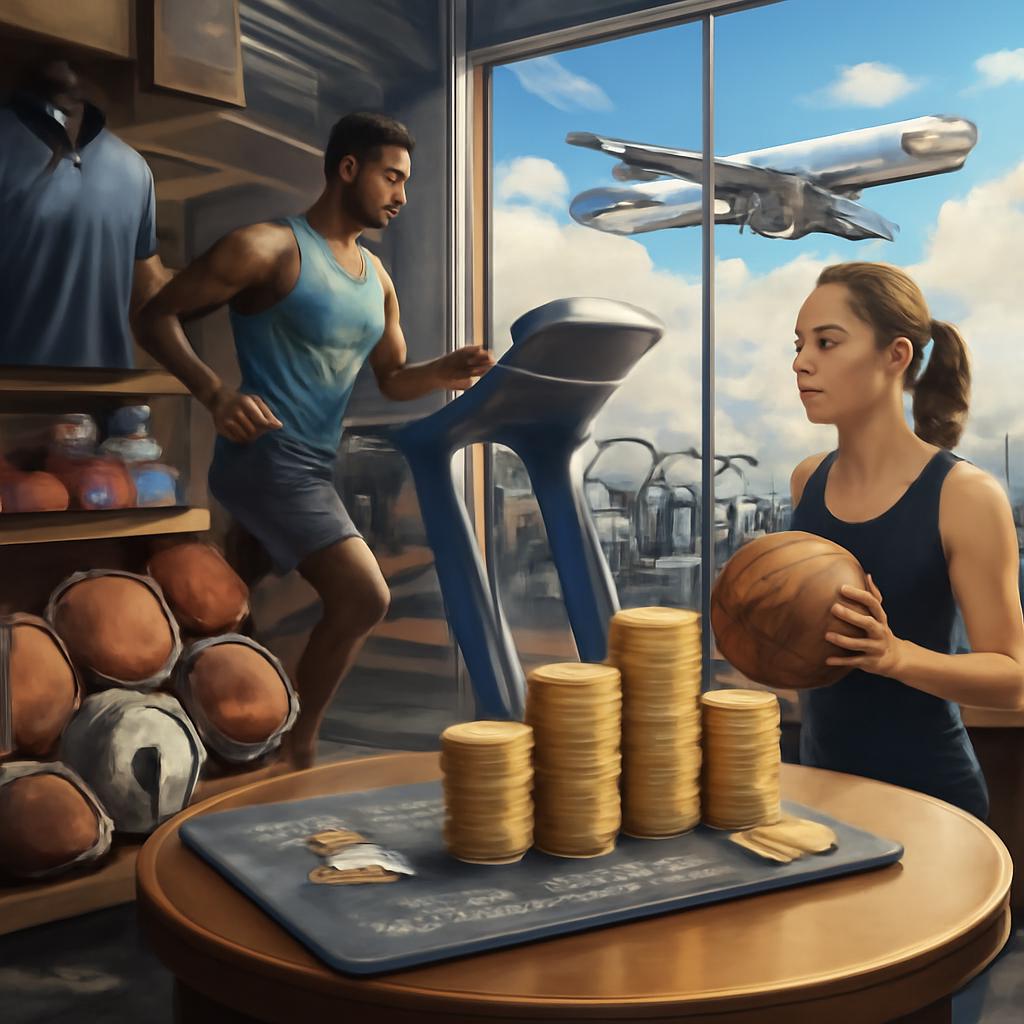 pontos para lojas de esporte
