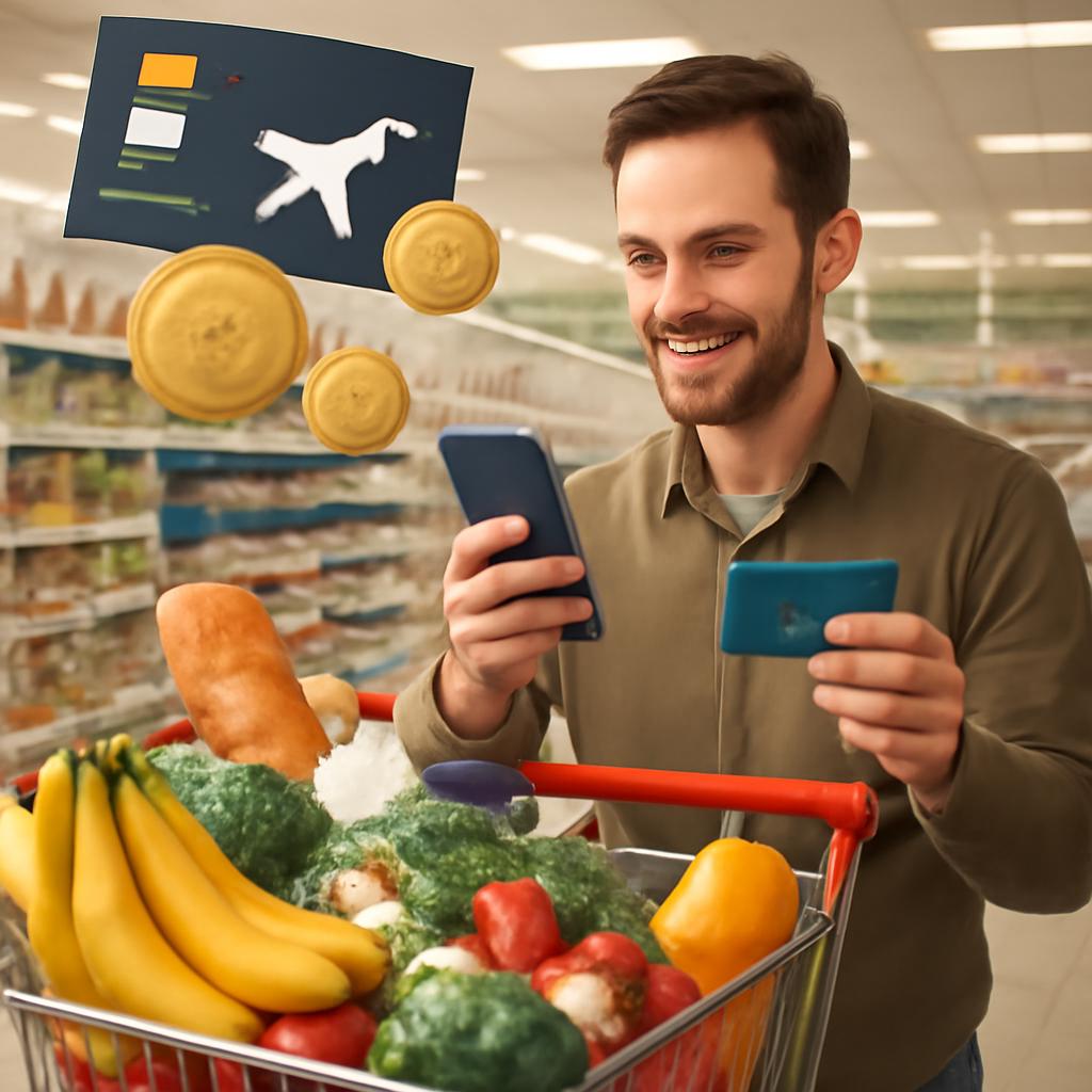 acúmulo de milhas em supermercados