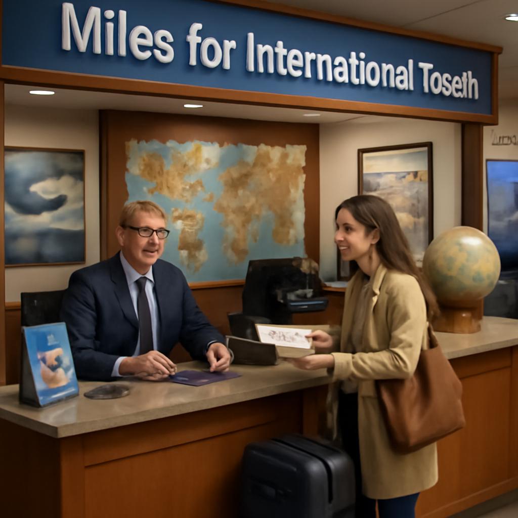 balcão de milhas para viagens internacionais