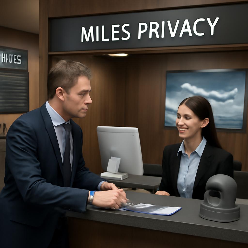 balcão de milhas privacidade