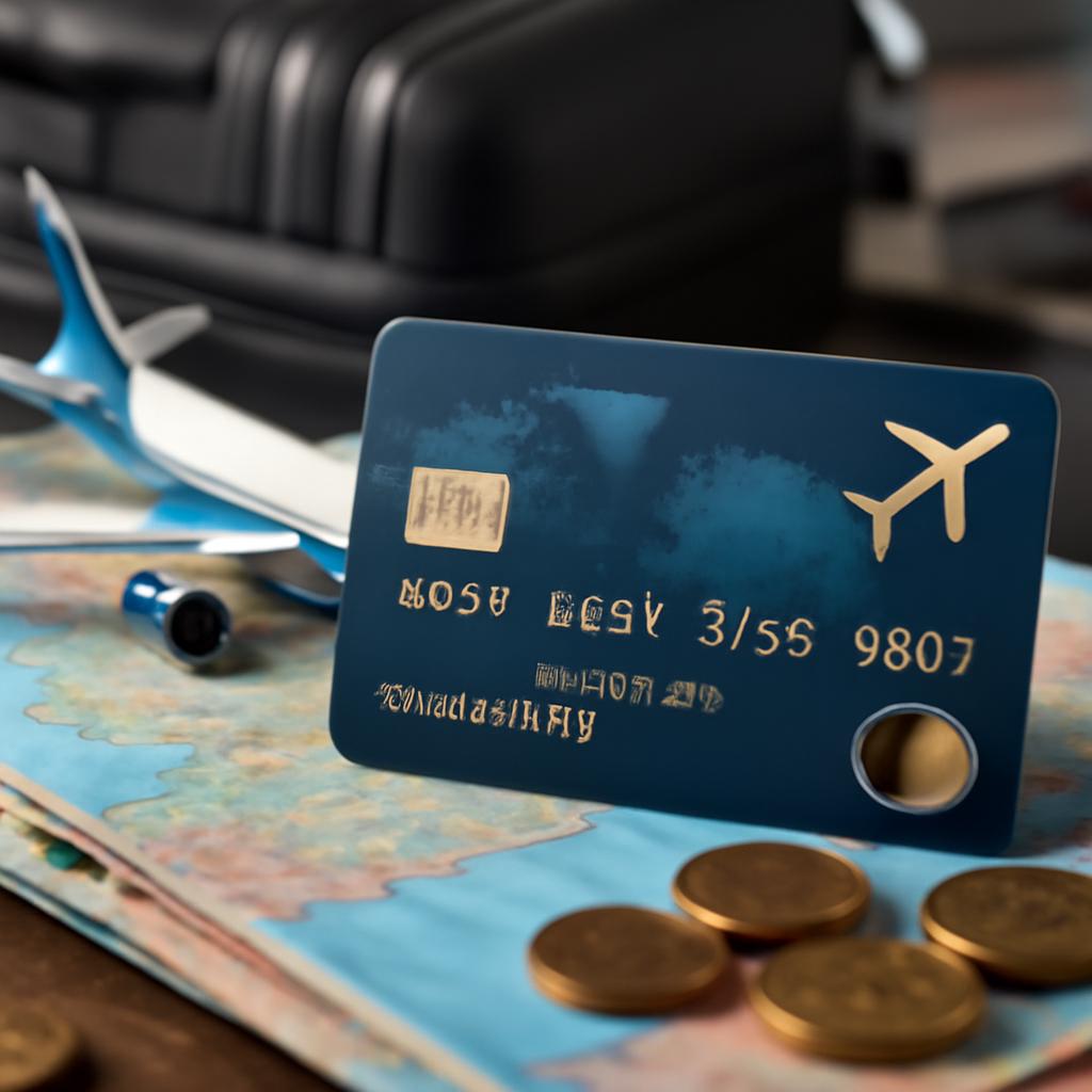 cartão com pontuação para viagem