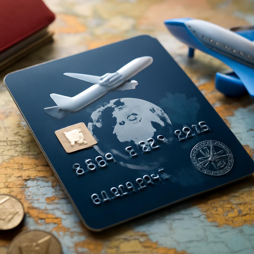 cartão com programa de pontos para viagens