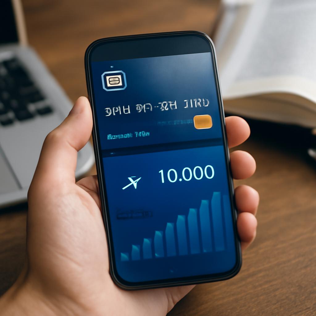 cartão universitário digital com acúmulo de pontos