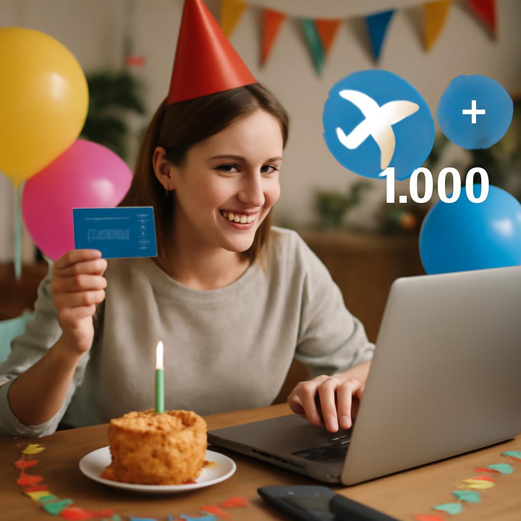 como receber pontos em promoções de aniversário