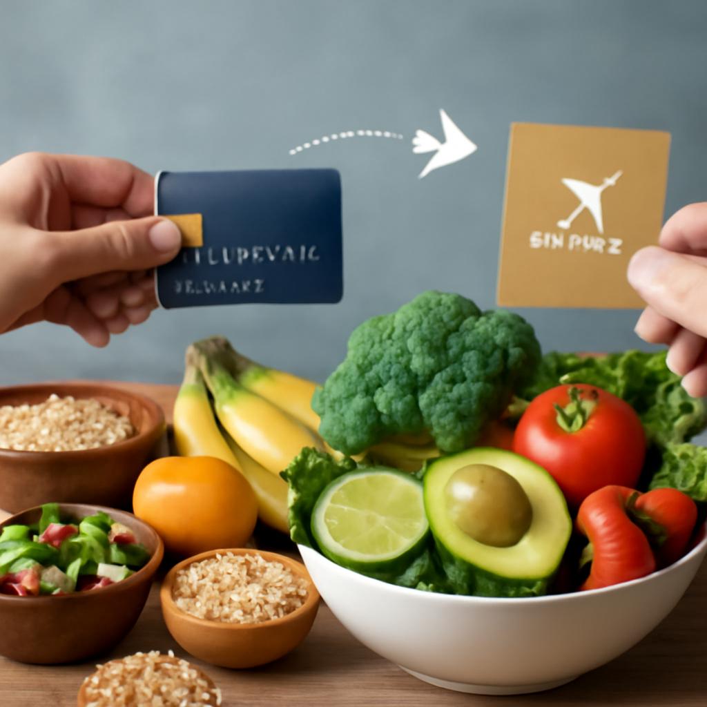 como transferir pontos para alimentação saudável