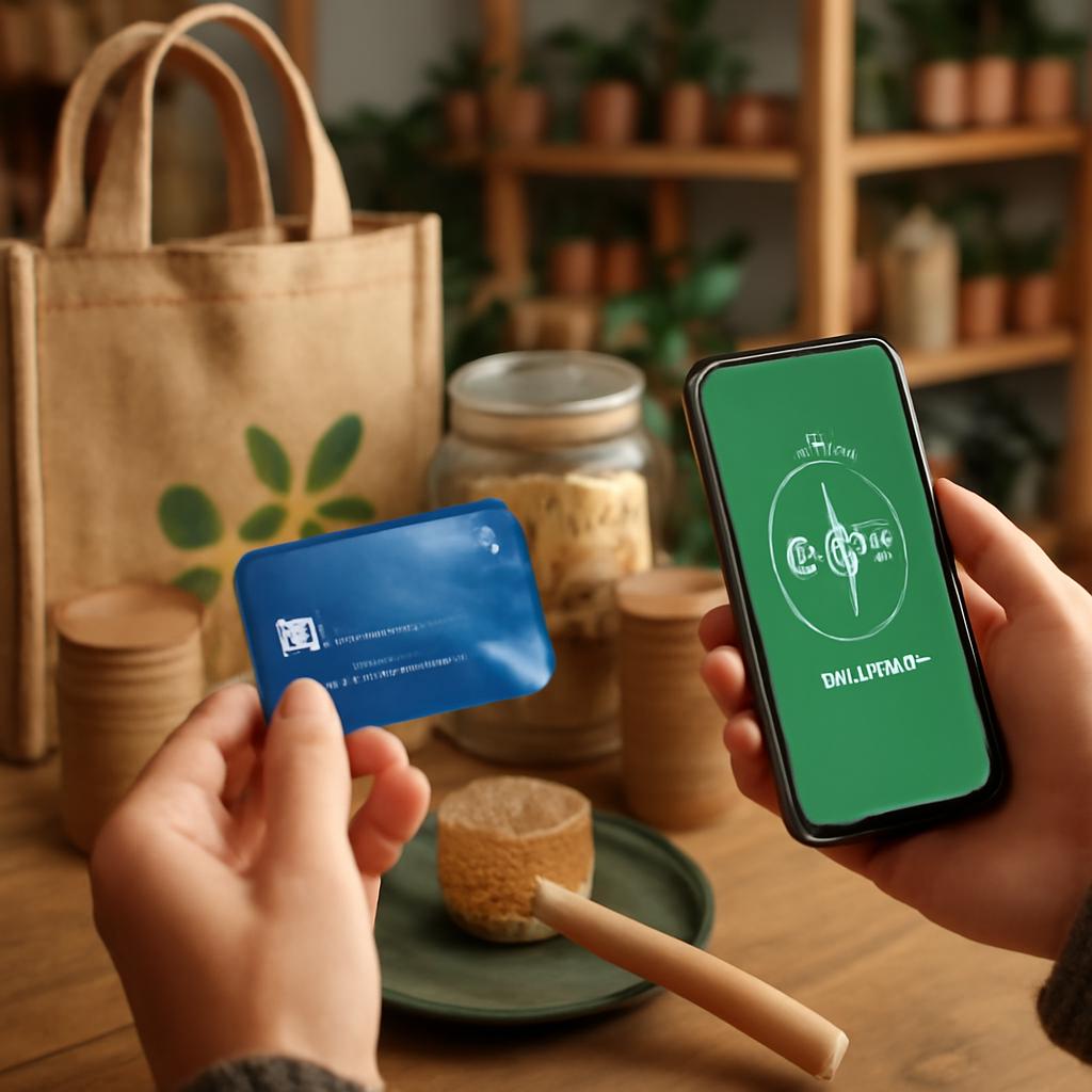 como transferir pontos para compra de artigos sustentáveis