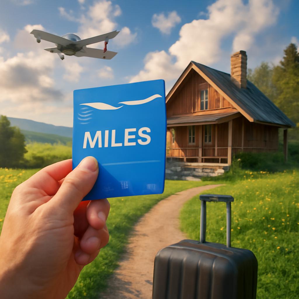 milhas para aluguel de casas de campo