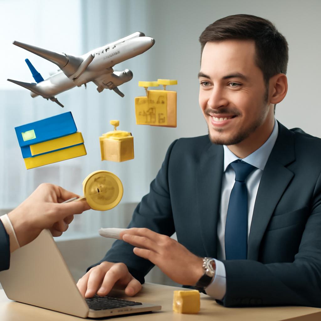 milhas para benefícios em programa de recompensas de cliente empresarial