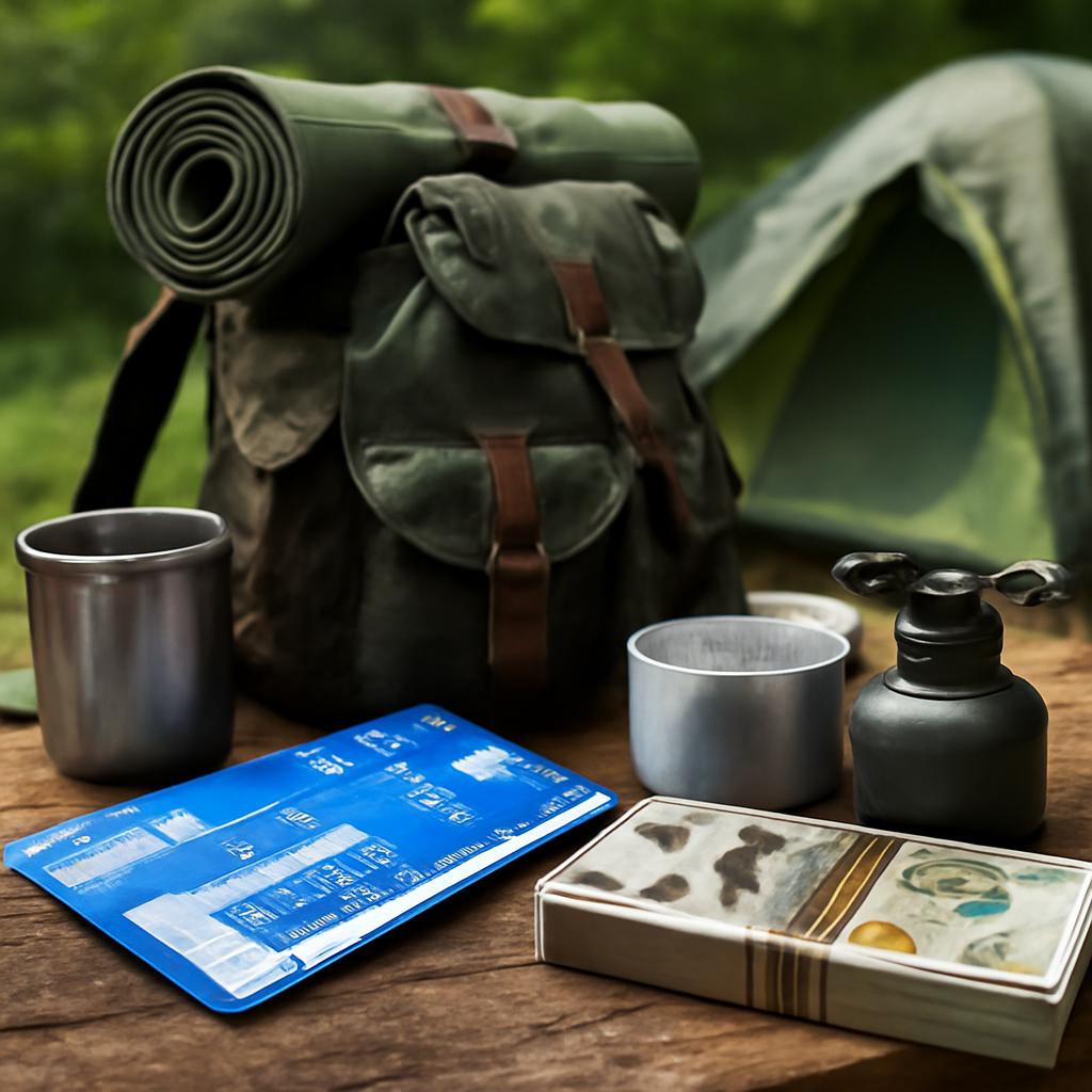 milhas para compra de equipamentos de camping