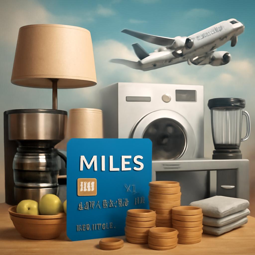 milhas para compra de produtos para casa