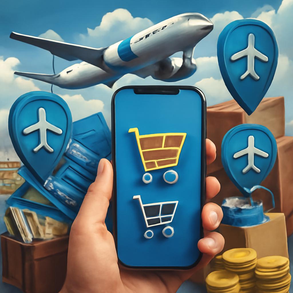 milhas para compras em aplicativos
