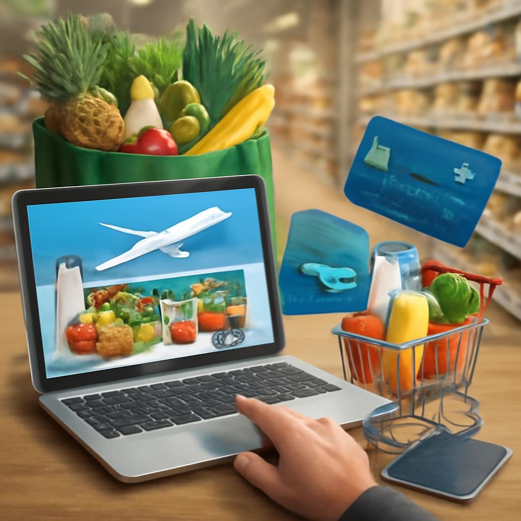 milhas para compras em supermercados online