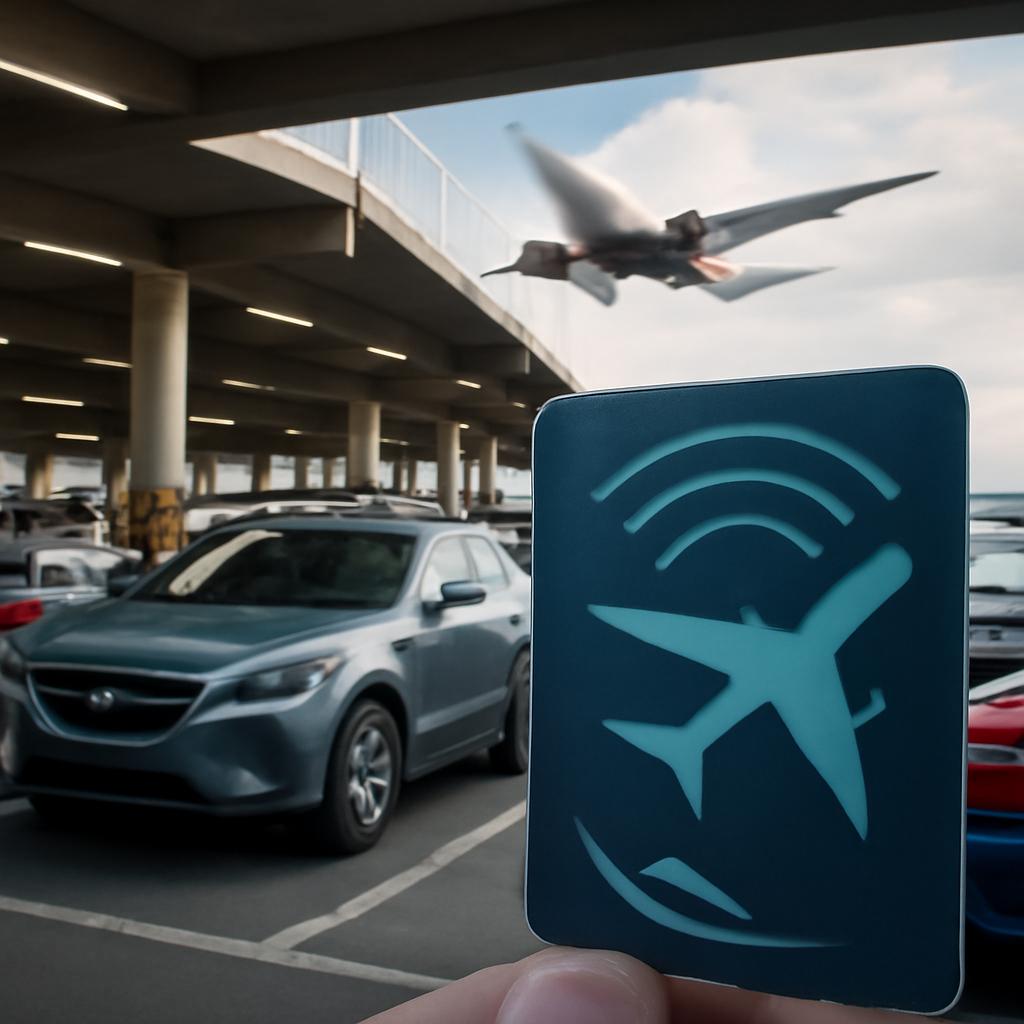 milhas para estacionamento em aeroportos