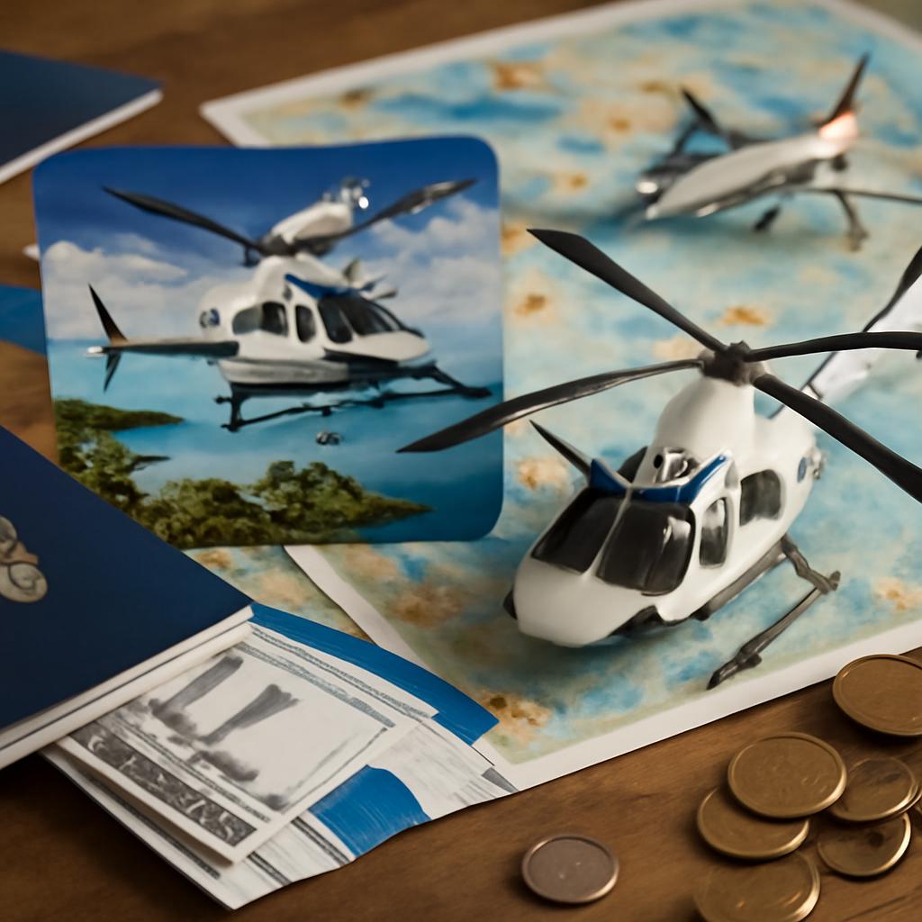 milhas para fretamento de helicópteros