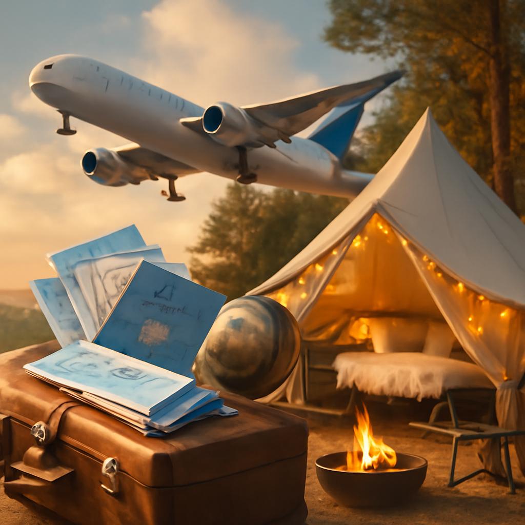milhas para glamping