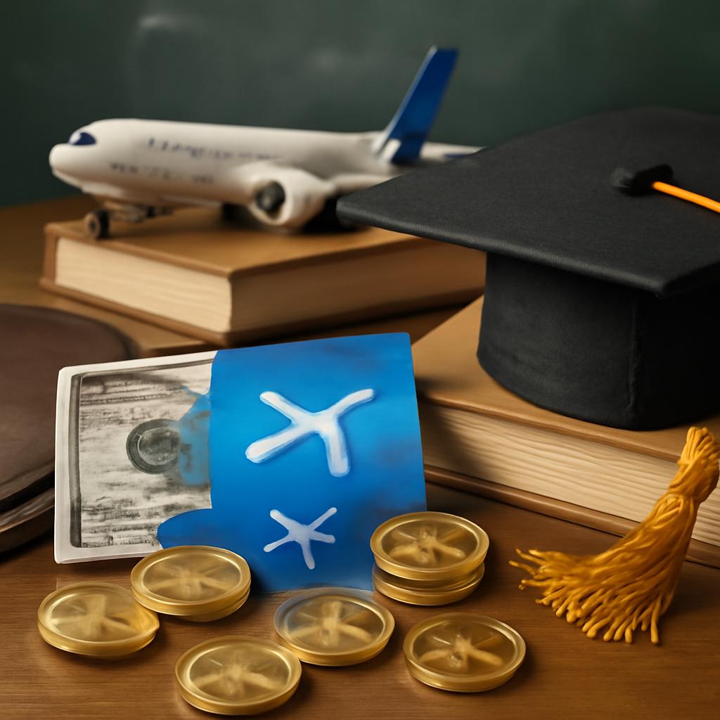 milhas para pagamento de educação
