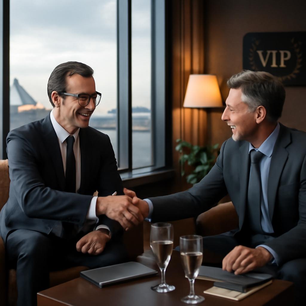 milhas para parcerias de negócios VIP