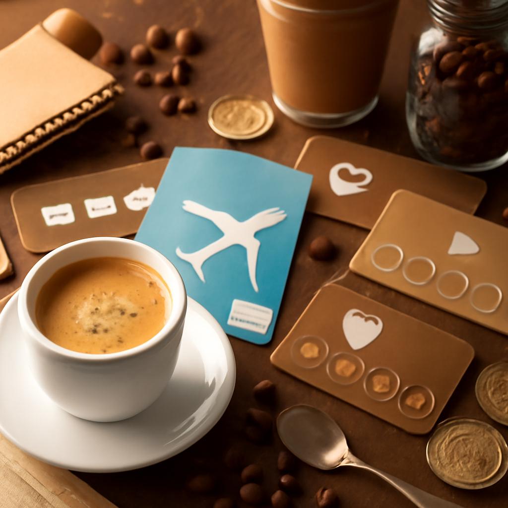 milhas para programas de fidelidade de cafés e cafeterias