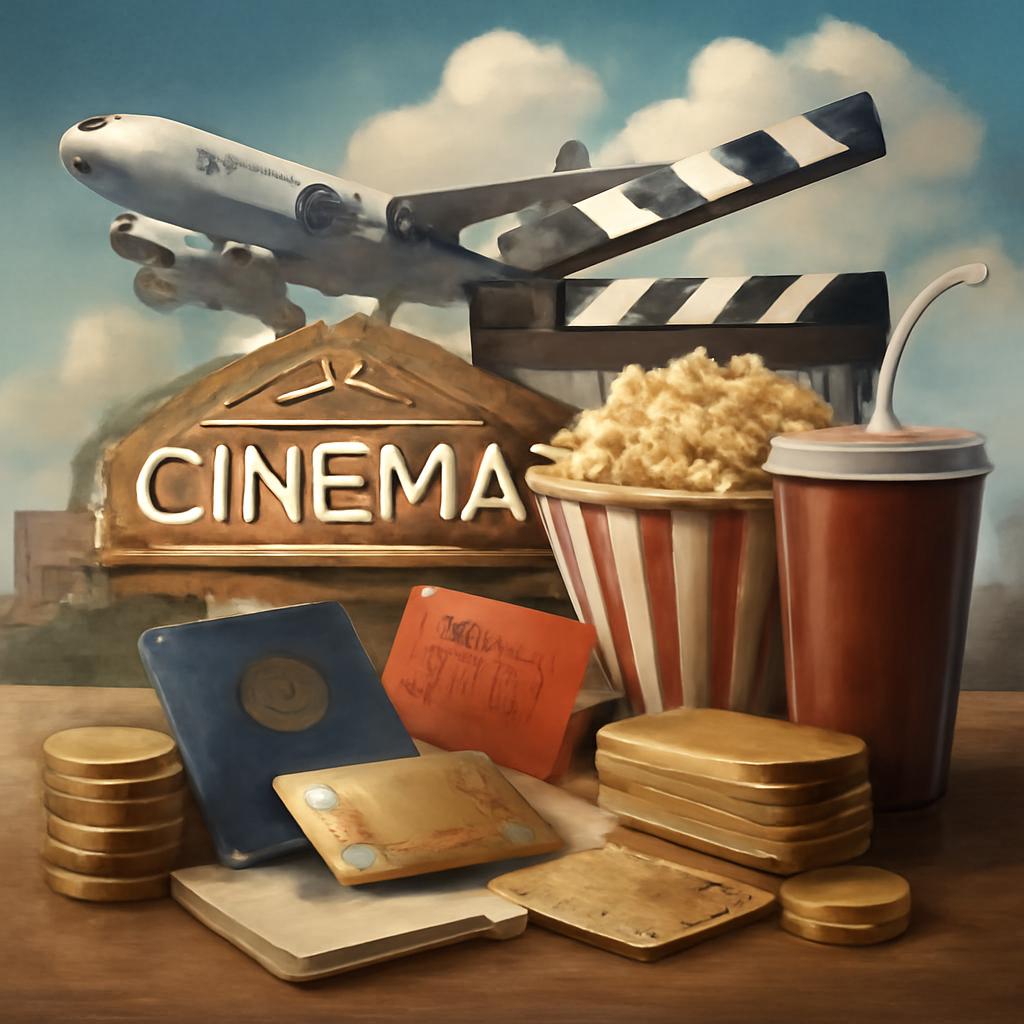 milhas para programas de fidelidade de cinemas