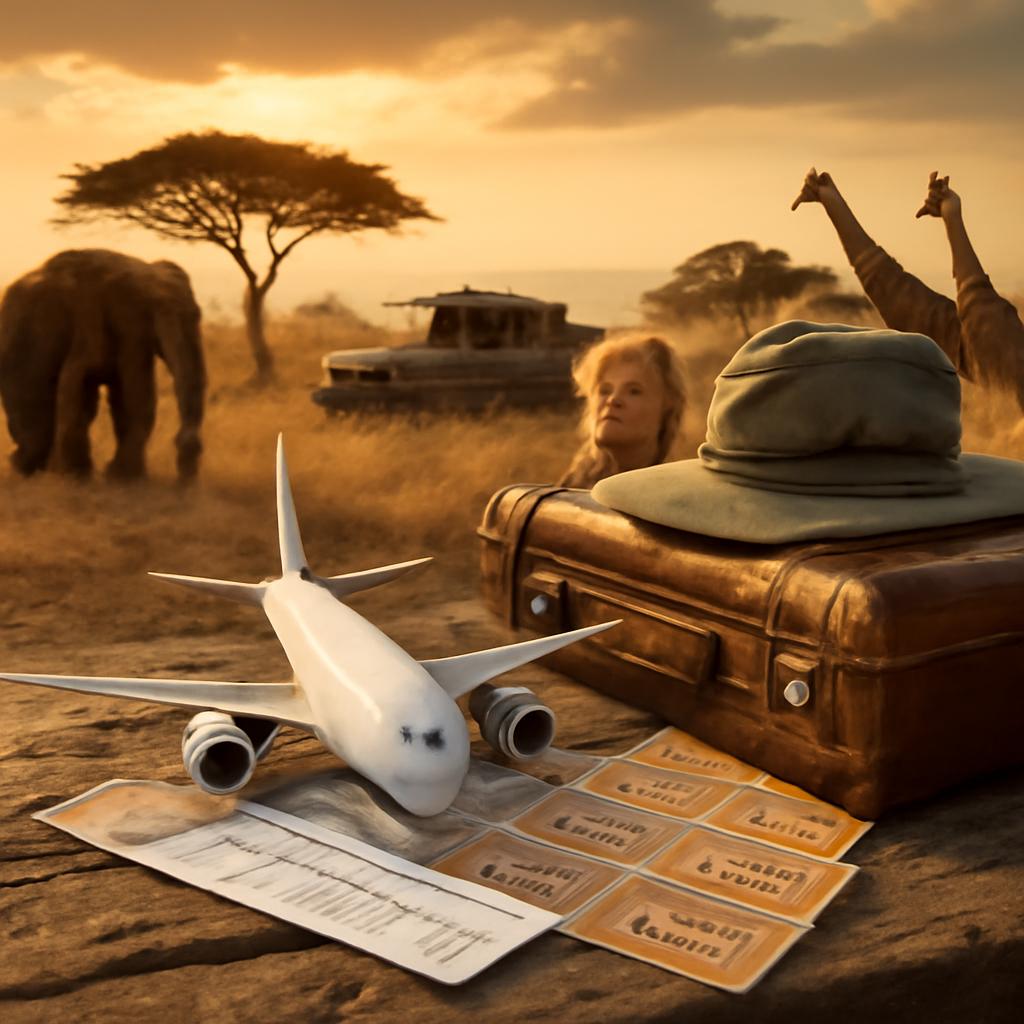 milhas para safári na África