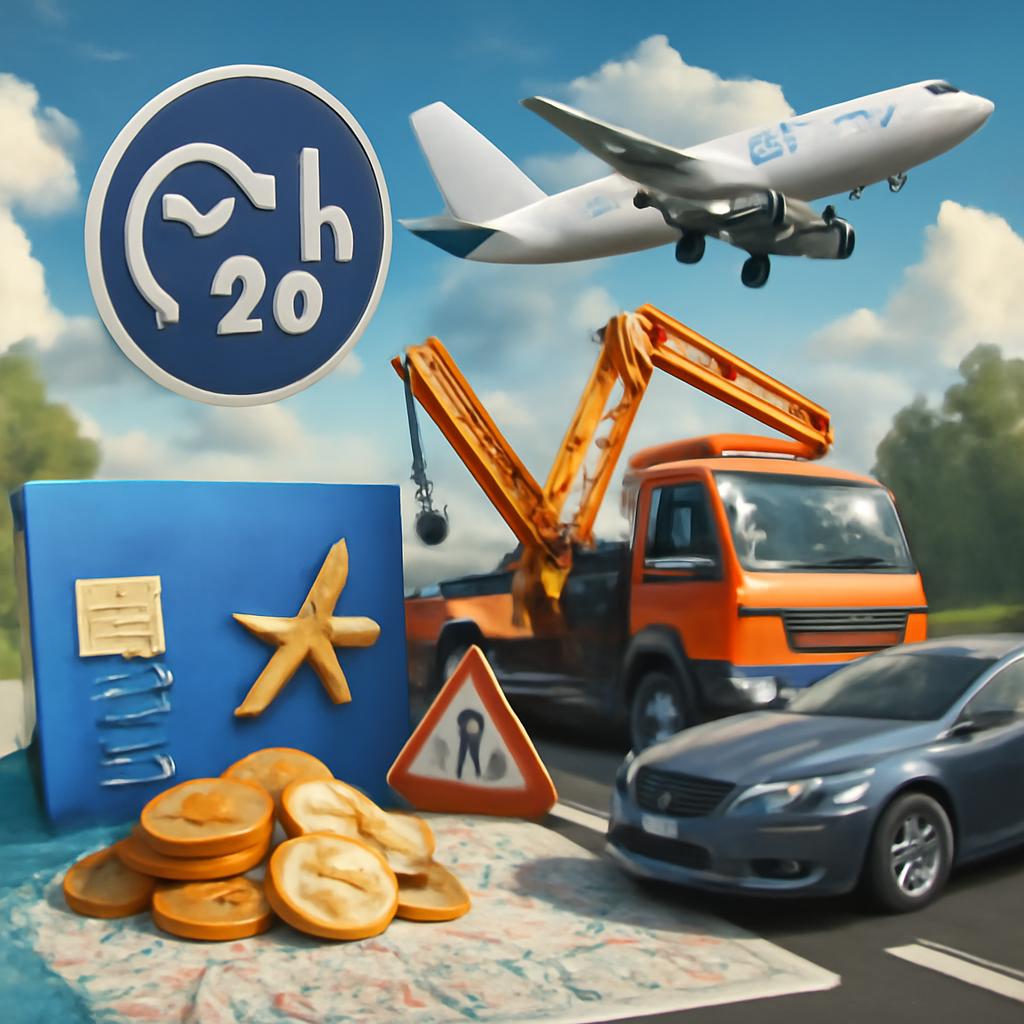 milhas para serviços de assistência 24 horas
