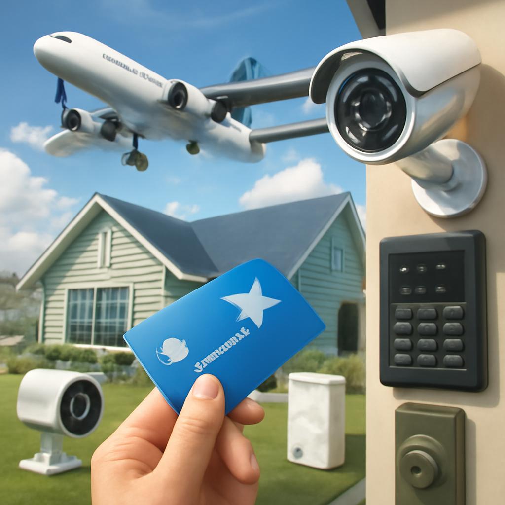 milhas para serviços de segurança residencial