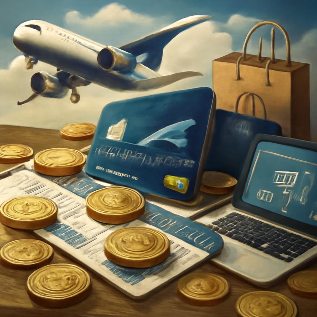 milhas para uso em viagens e compras online