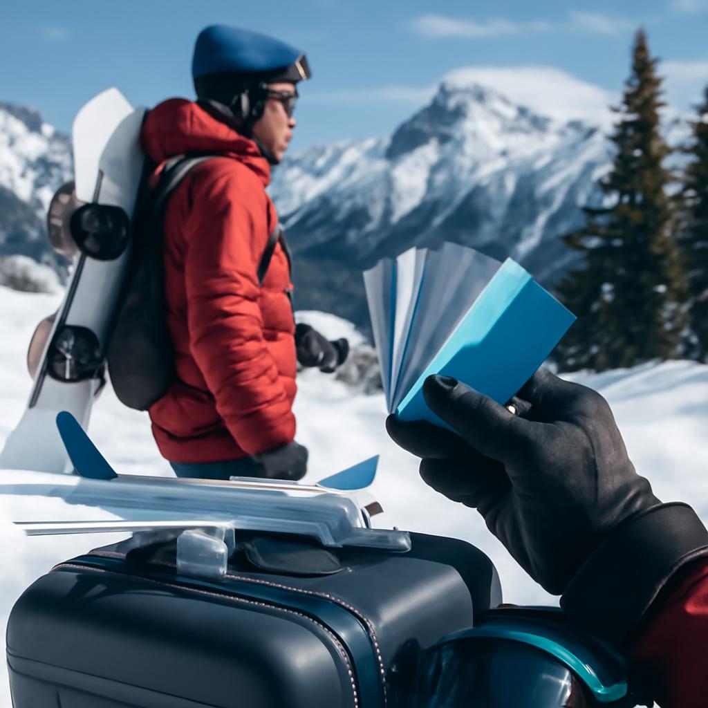 milhas para viagens de snowboard