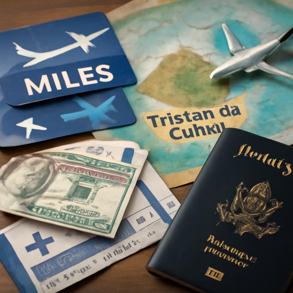 milhas para viagens para Tristão da Cunha