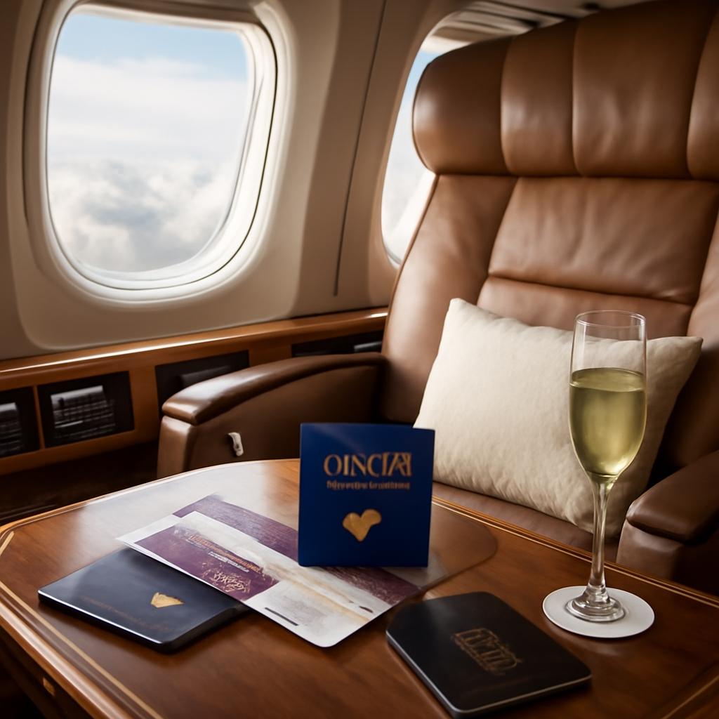 milhas para voos first class