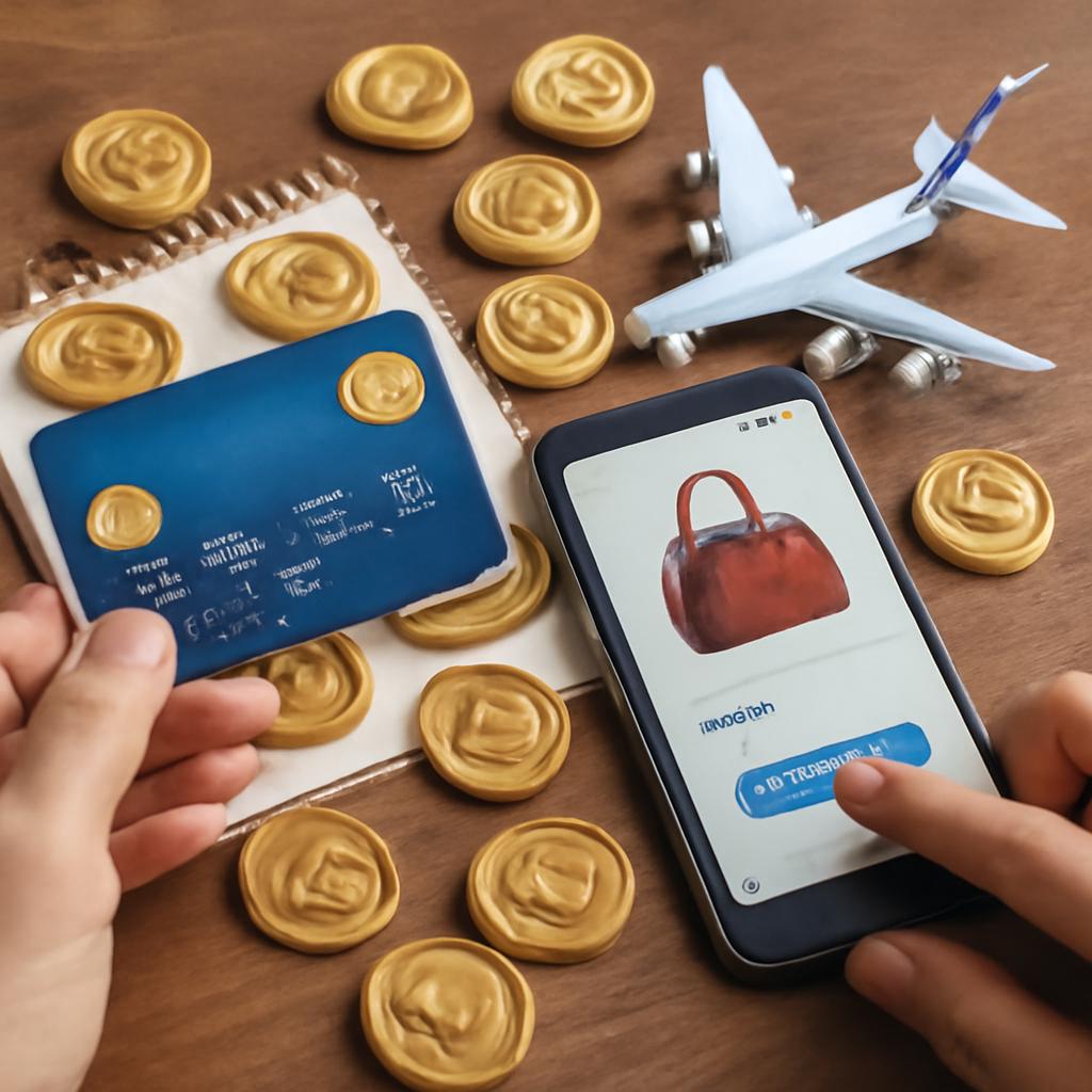 pontos de cartão para compras em apps