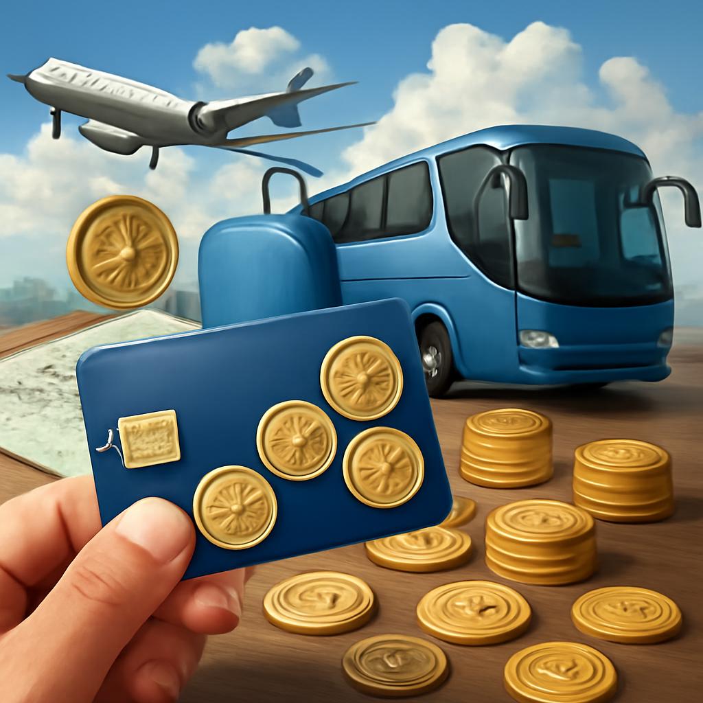 pontos para desconto em viagens de ônibus